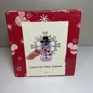 Tree Topper Disney Rare Mickey Mouse Vintage Light up Snowman Christmas Decor